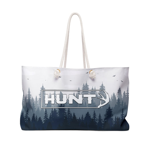 Hunt Oversized Weekend Bag  - Durable oversized bag with "Hunt" text across the front