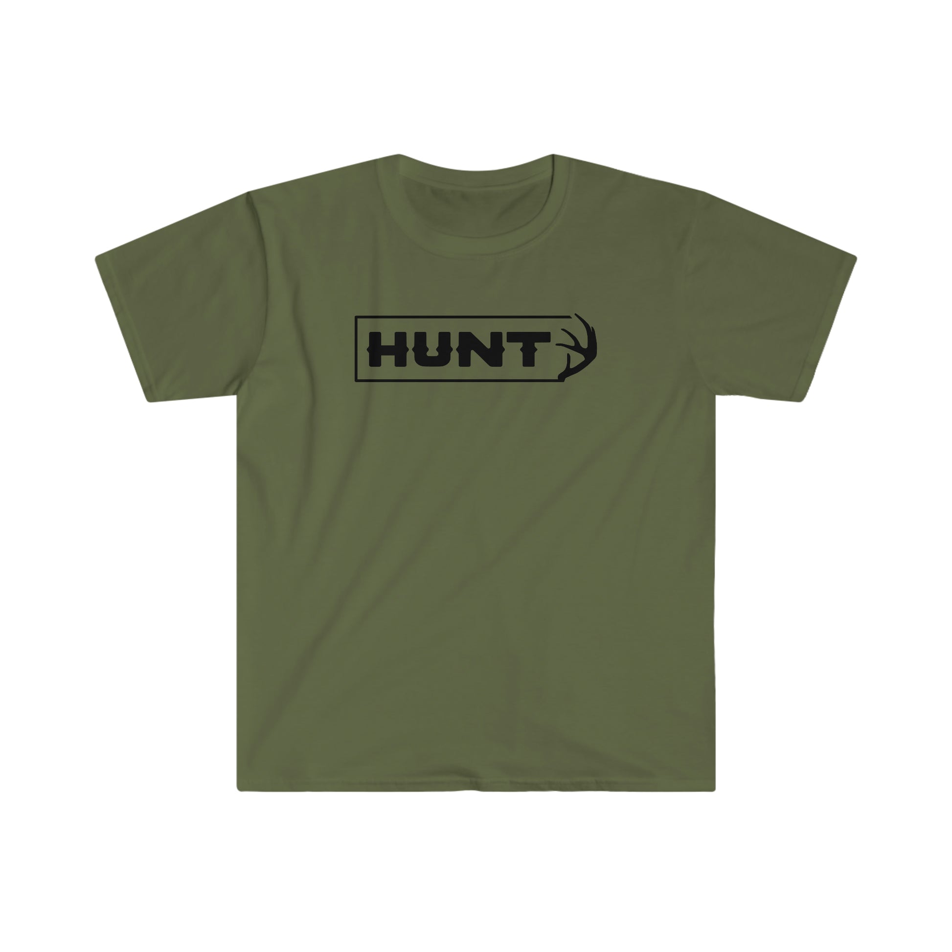 Bold Antler Graphic on Fearless Hunt Softstyle T-Shirt