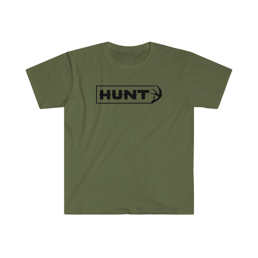 Bold Antler Graphic on Fearless Hunt Softstyle T-Shirt