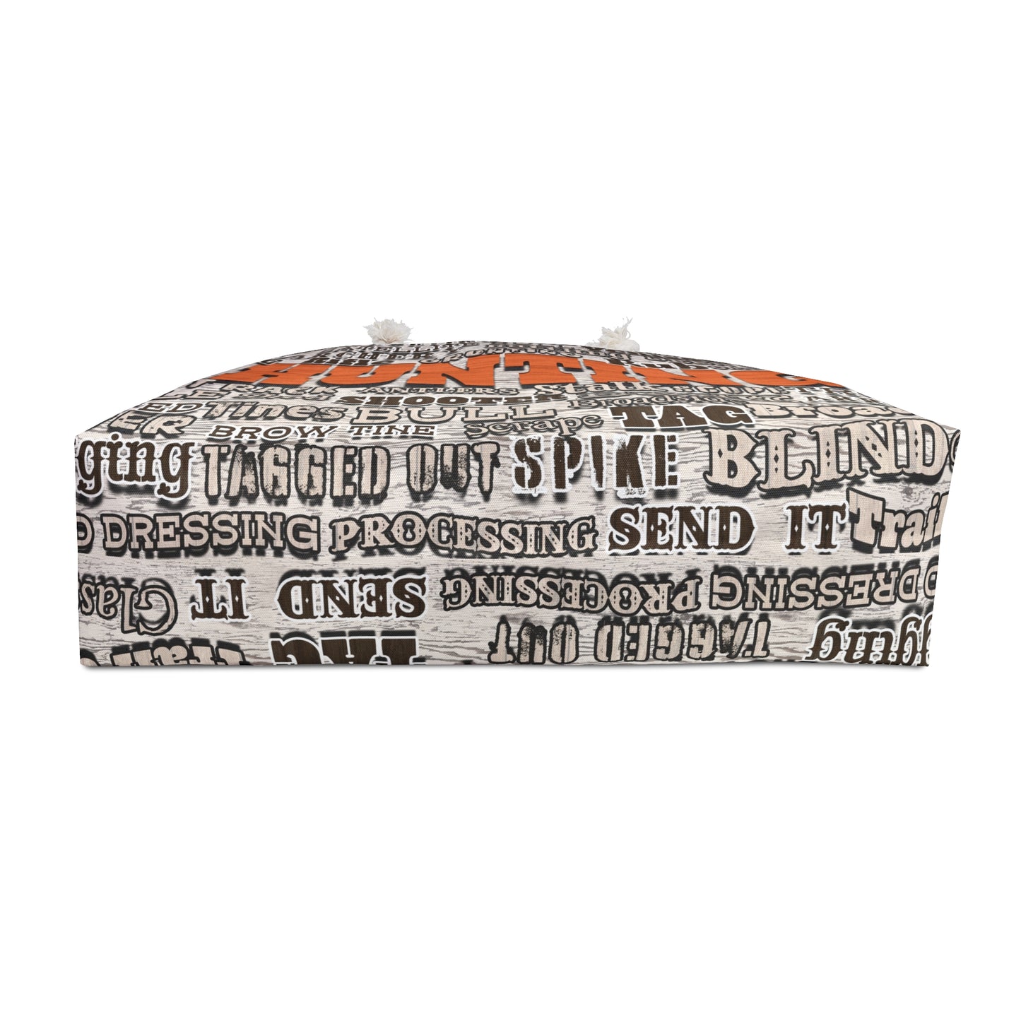 hunting terms on the Hunting Themed Weekender bag