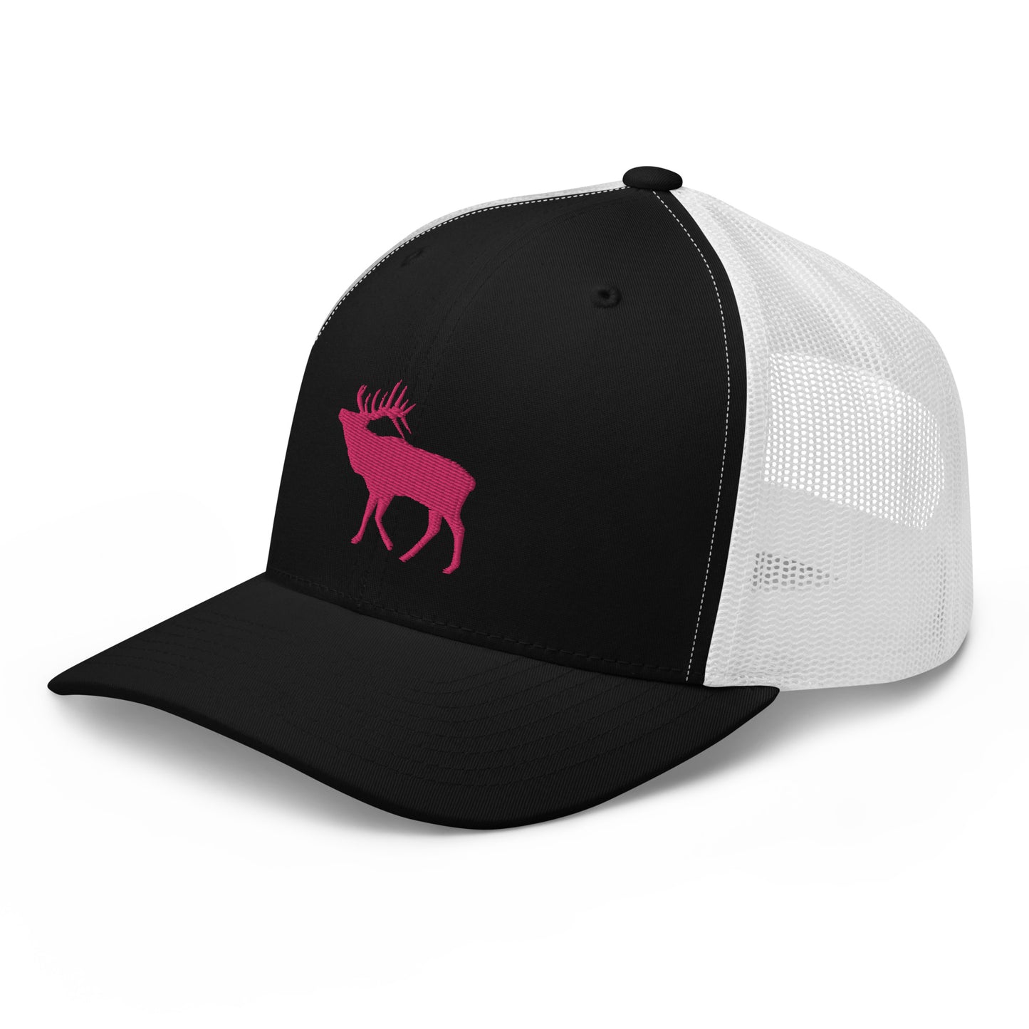 Pink Elk Retro Trucker Hat