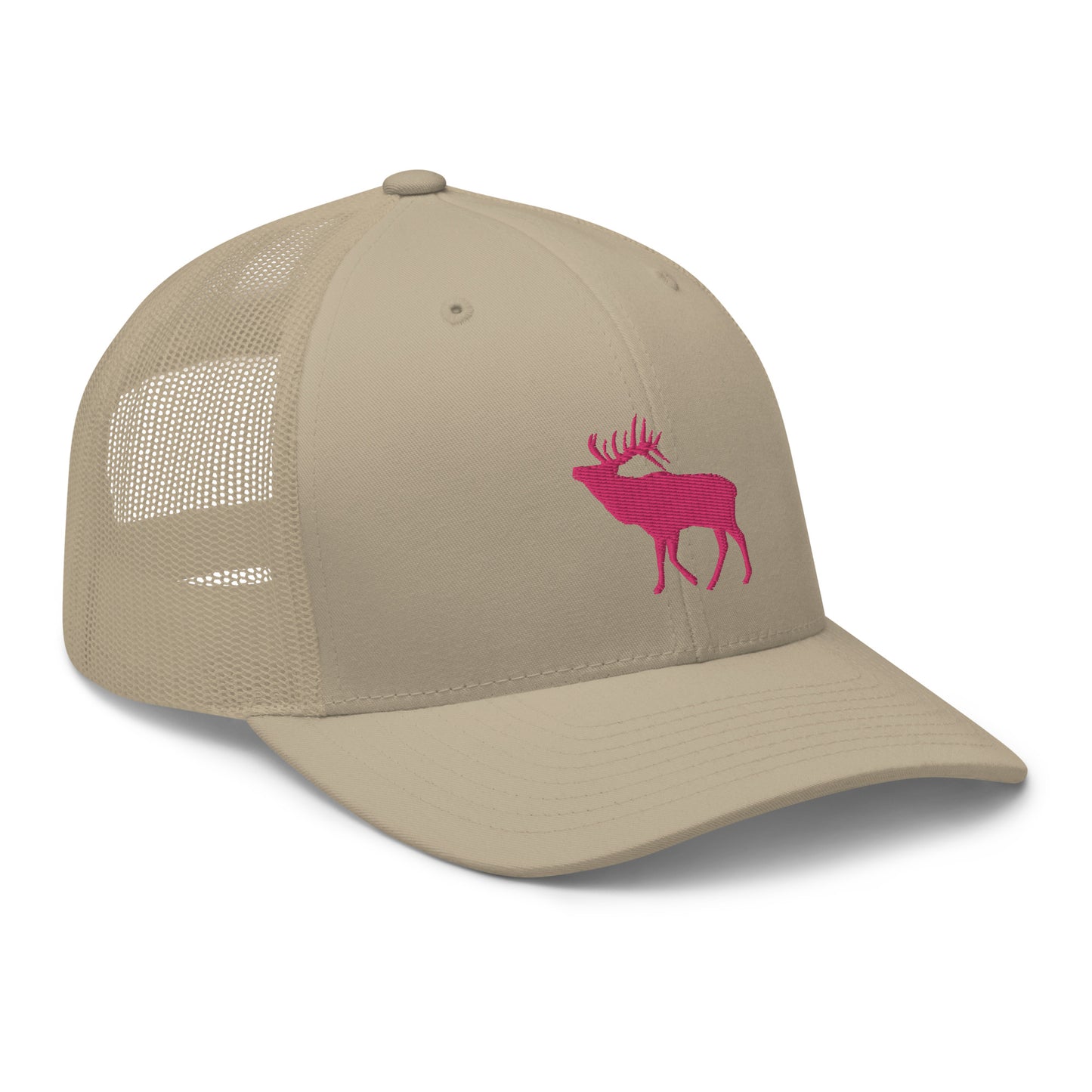Pink Elk Retro Trucker Hat