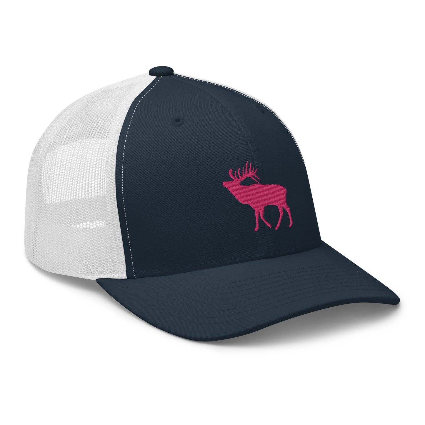 Pink Elk Retro Trucker Hat
