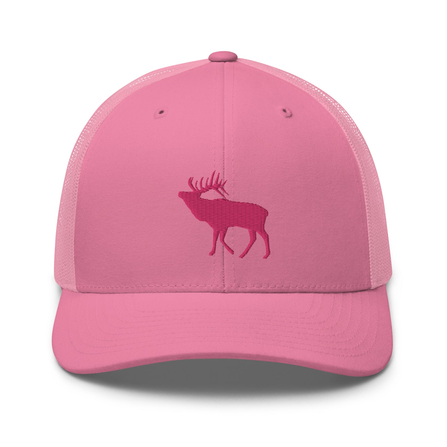 Pink Elk Retro Trucker Hat
