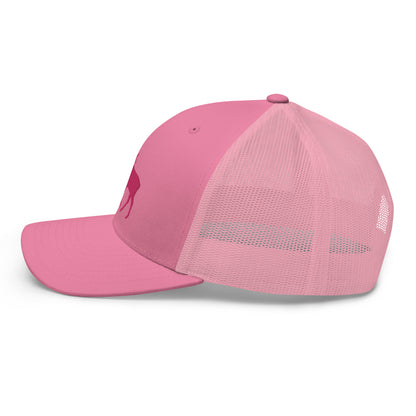 Pink Elk Retro Trucker Hat